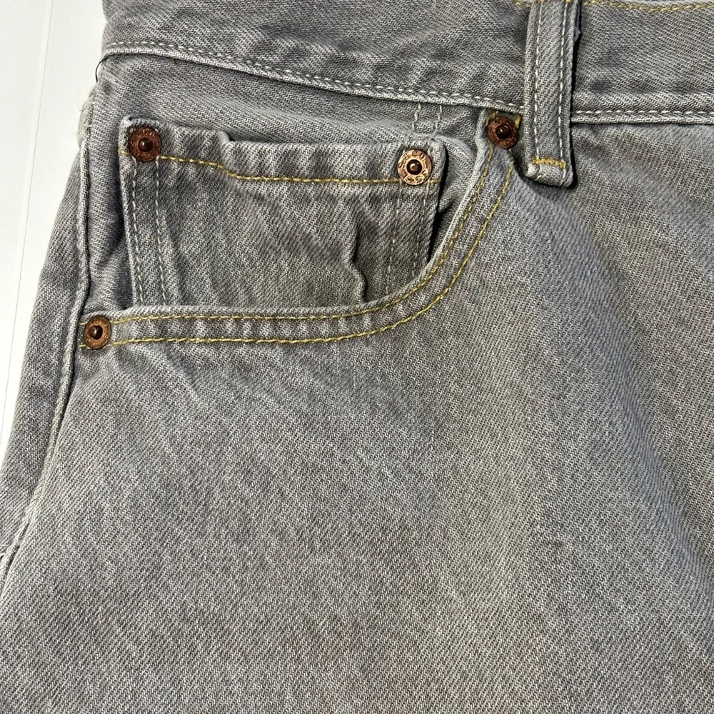 Levi 501 butterfly stone wash gray denim‎ jeans 38/32